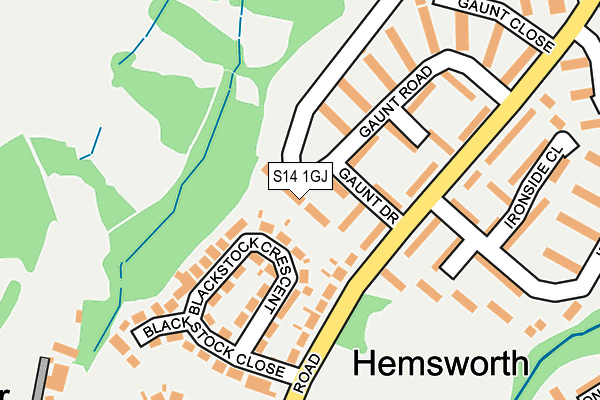 S14 1GJ map - OS OpenMap – Local (Ordnance Survey) S14 1GJ map - OS OpenMap – Local (Ordnance Survey)