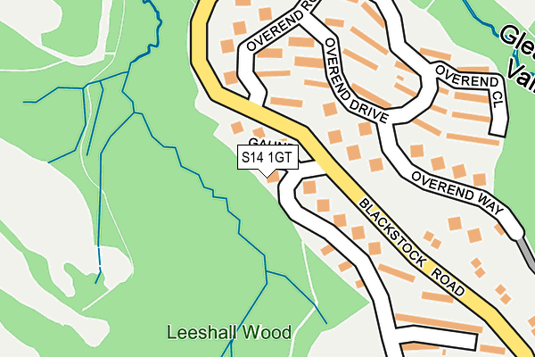 S14 1GT map - OS OpenMap – Local (Ordnance Survey) S14 1GT map - OS OpenMap – Local (Ordnance Survey)