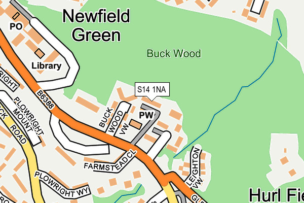 S14 1NA map - OS OpenMap – Local (Ordnance Survey) S14 1NA map - OS OpenMap – Local (Ordnance Survey)