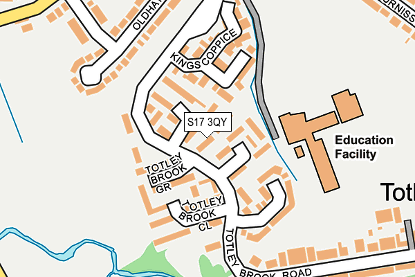 S17 3QY map - OS OpenMap – Local (Ordnance Survey) S17 3QY map - OS OpenMap – Local (Ordnance Survey)