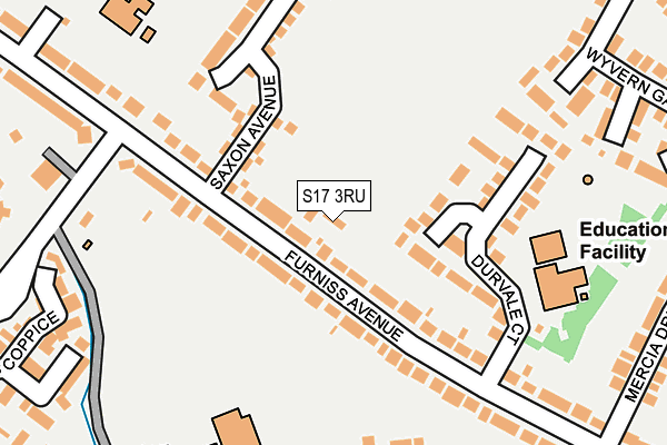 S17 3RU map - OS OpenMap – Local (Ordnance Survey) S17 3RU map - OS OpenMap – Local (Ordnance Survey)