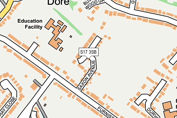 S17 3SB map - OS OpenMap – Local (Ordnance Survey) S17 3SB map - OS OpenMap – Local (Ordnance Survey)