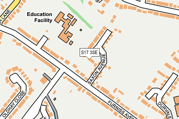 S17 3SE map - OS OpenMap – Local (Ordnance Survey) S17 3SE map - OS OpenMap – Local (Ordnance Survey)