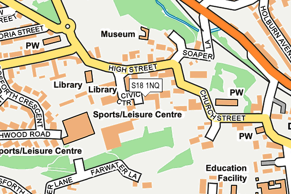 S18 1NQ map - OS OpenMap – Local (Ordnance Survey) S18 1NQ map - OS OpenMap – Local (Ordnance Survey)