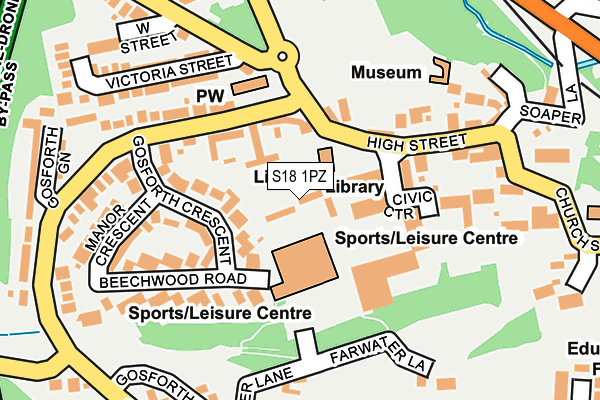S18 1PZ map - OS OpenMap – Local (Ordnance Survey) S18 1PZ map - OS OpenMap – Local (Ordnance Survey)