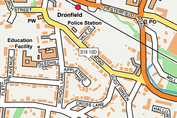 S18 1SD map - OS OpenMap – Local (Ordnance Survey) S18 1SD map - OS OpenMap – Local (Ordnance Survey)