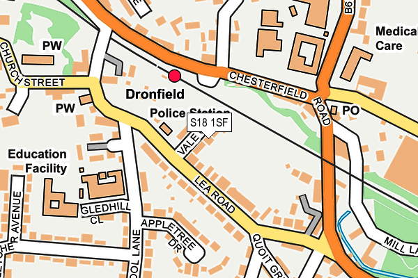S18 1SF map - OS OpenMap – Local (Ordnance Survey) S18 1SF map - OS OpenMap – Local (Ordnance Survey)