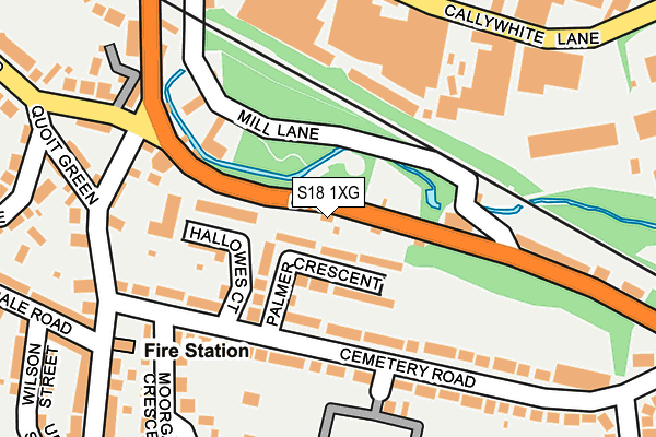 S18 1XG map - OS OpenMap – Local (Ordnance Survey) S18 1XG map - OS OpenMap – Local (Ordnance Survey)