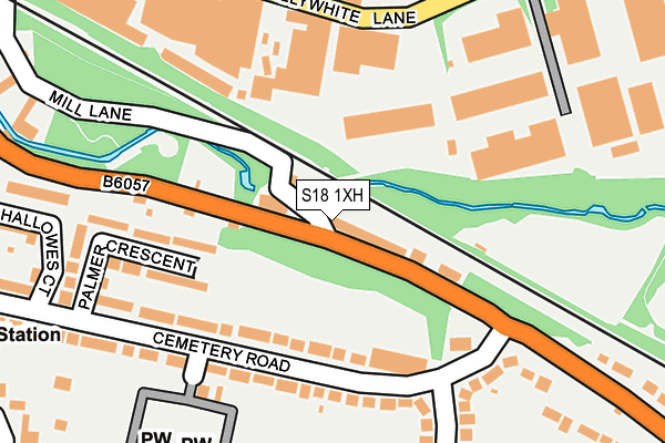 S18 1XH map - OS OpenMap – Local (Ordnance Survey) S18 1XH map - OS OpenMap – Local (Ordnance Survey)