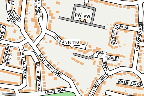 S18 1YG map - OS OpenMap – Local (Ordnance Survey) S18 1YG map - OS OpenMap – Local (Ordnance Survey)