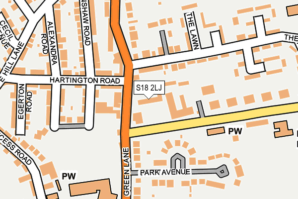 S18 2LJ map - OS OpenMap – Local (Ordnance Survey) S18 2LJ map - OS OpenMap – Local (Ordnance Survey)