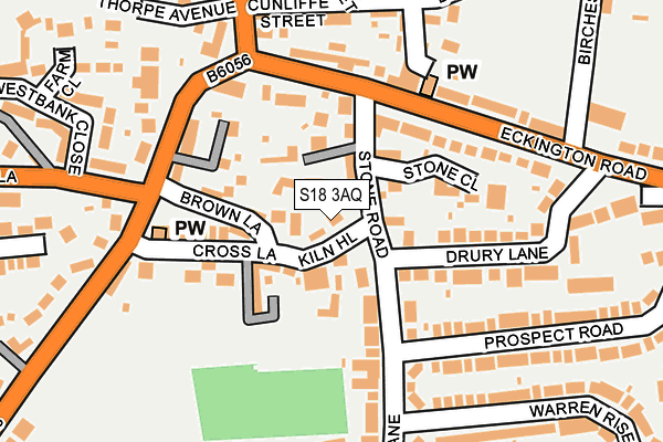 S18 3AQ map - OS OpenMap – Local (Ordnance Survey) S18 3AQ map - OS OpenMap – Local (Ordnance Survey)