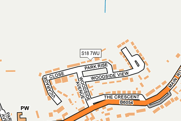 S18 7WU map - OS OpenMap – Local (Ordnance Survey) S18 7WU map - OS OpenMap – Local (Ordnance Survey)