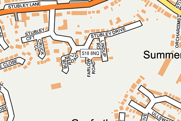 S18 8NQ map - OS OpenMap – Local (Ordnance Survey) S18 8NQ map - OS OpenMap – Local (Ordnance Survey)