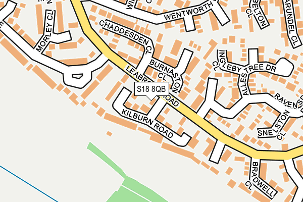 S18 8QB map - OS OpenMap – Local (Ordnance Survey) S18 8QB map - OS OpenMap – Local (Ordnance Survey)