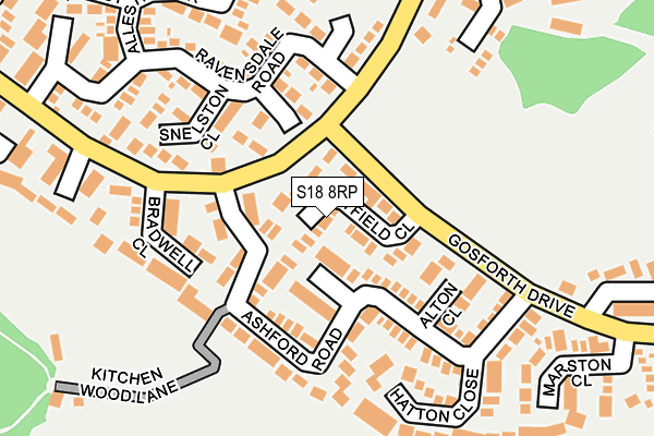 S18 8RP map - OS OpenMap – Local (Ordnance Survey) S18 8RP map - OS OpenMap – Local (Ordnance Survey)