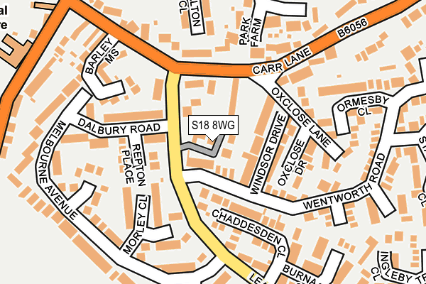 S18 8WG map - OS OpenMap – Local (Ordnance Survey) S18 8WG map - OS OpenMap – Local (Ordnance Survey)