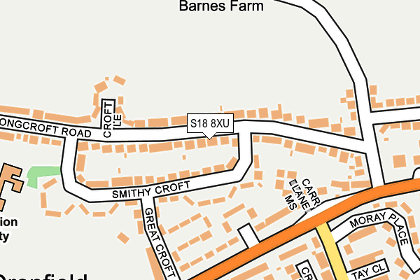 S18 8XU map - OS OpenMap – Local (Ordnance Survey) S18 8XU map - OS OpenMap – Local (Ordnance Survey)