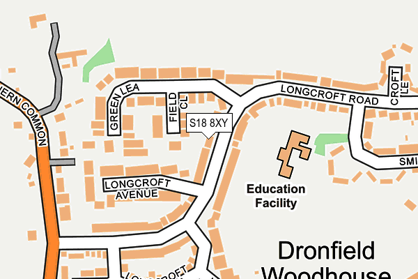 S18 8XY map - OS OpenMap – Local (Ordnance Survey) S18 8XY map - OS OpenMap – Local (Ordnance Survey)