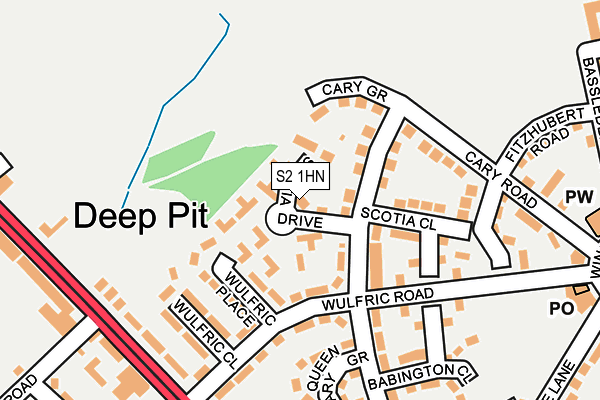 S2 1HN map - OS OpenMap – Local (Ordnance Survey) S2 1HN map - OS OpenMap – Local (Ordnance Survey)