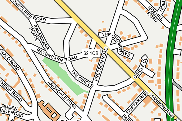 S2 1QB map - OS OpenMap – Local (Ordnance Survey) S2 1QB map - OS OpenMap – Local (Ordnance Survey)