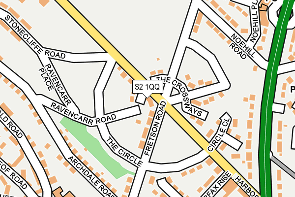 S2 1QQ map - OS OpenMap – Local (Ordnance Survey) S2 1QQ map - OS OpenMap – Local (Ordnance Survey)
