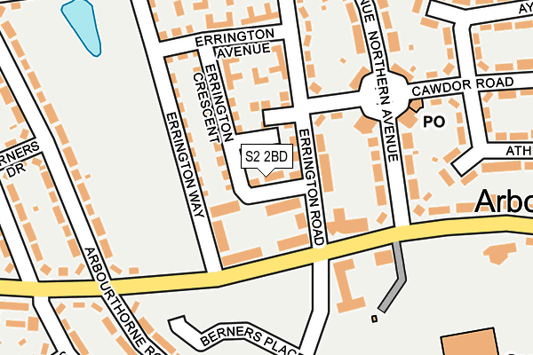 S2 2BD map - OS OpenMap – Local (Ordnance Survey) S2 2BD map - OS OpenMap – Local (Ordnance Survey)