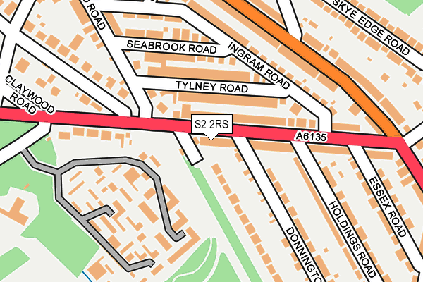 S2 2RS map - OS OpenMap – Local (Ordnance Survey) S2 2RS map - OS OpenMap – Local (Ordnance Survey)