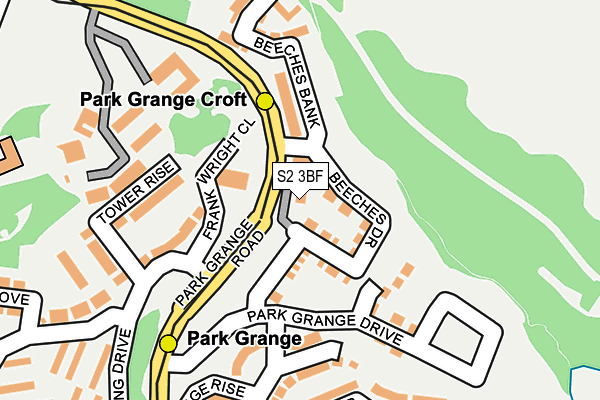 S2 3BF map - OS OpenMap – Local (Ordnance Survey) S2 3BF map - OS OpenMap – Local (Ordnance Survey)