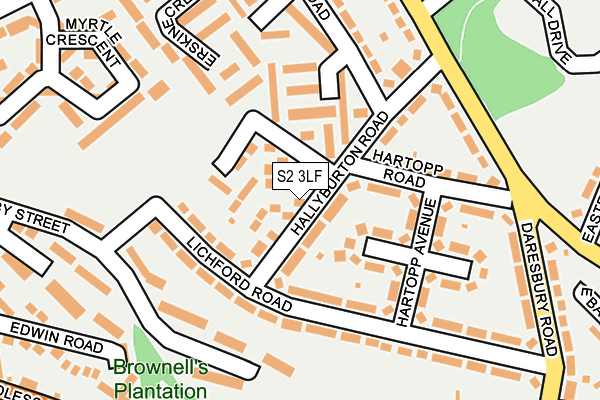 S2 3LF map - OS OpenMap – Local (Ordnance Survey) S2 3LF map - OS OpenMap – Local (Ordnance Survey)