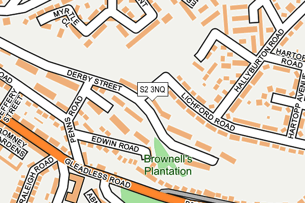 S2 3NQ map - OS OpenMap – Local (Ordnance Survey) S2 3NQ map - OS OpenMap – Local (Ordnance Survey)