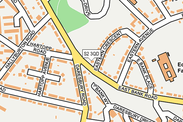 S2 3QD map - OS OpenMap – Local (Ordnance Survey) S2 3QD map - OS OpenMap – Local (Ordnance Survey)