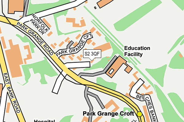S2 3QF map - OS OpenMap – Local (Ordnance Survey) S2 3QF map - OS OpenMap – Local (Ordnance Survey)