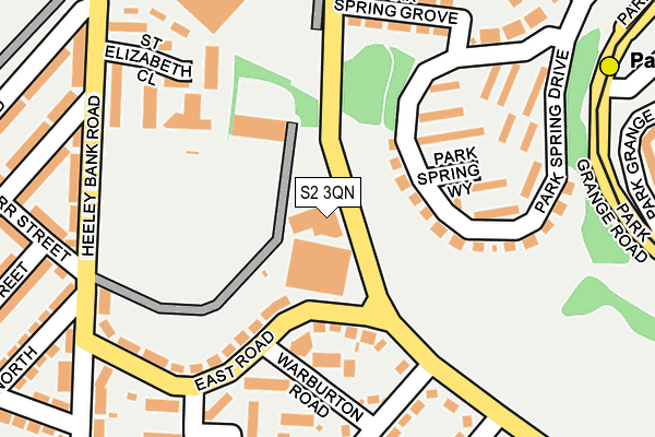 S2 3QN map - OS OpenMap – Local (Ordnance Survey) S2 3QN map - OS OpenMap – Local (Ordnance Survey)