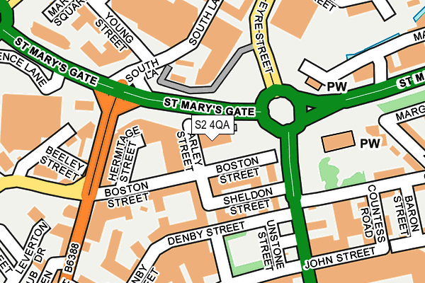 S2 4QA map - OS OpenMap – Local (Ordnance Survey) S2 4QA map - OS OpenMap – Local (Ordnance Survey)