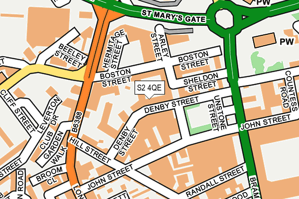 S2 4QE map - OS OpenMap – Local (Ordnance Survey) S2 4QE map - OS OpenMap – Local (Ordnance Survey)