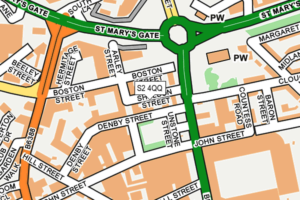 S2 4QQ map - OS OpenMap – Local (Ordnance Survey) S2 4QQ map - OS OpenMap – Local (Ordnance Survey)