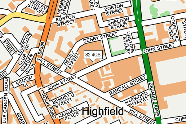 S2 4QS map - OS OpenMap – Local (Ordnance Survey) S2 4QS map - OS OpenMap – Local (Ordnance Survey)