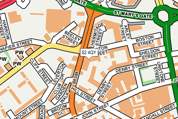 S2 4QY map - OS OpenMap – Local (Ordnance Survey) S2 4QY map - OS OpenMap – Local (Ordnance Survey)