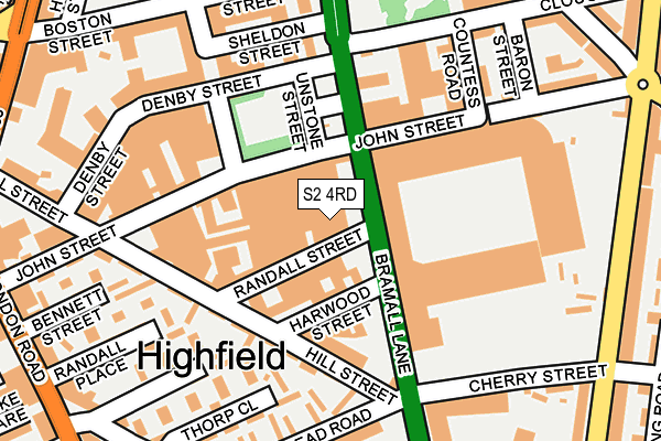 S2 4RD map - OS OpenMap – Local (Ordnance Survey) S2 4RD map - OS OpenMap – Local (Ordnance Survey)