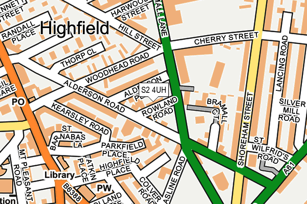 S2 4UH map - OS OpenMap – Local (Ordnance Survey) S2 4UH map - OS OpenMap – Local (Ordnance Survey)
