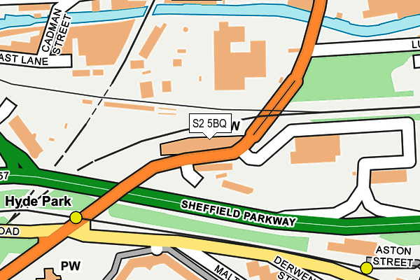 S2 5BQ map - OS OpenMap – Local (Ordnance Survey) S2 5BQ map - OS OpenMap – Local (Ordnance Survey)