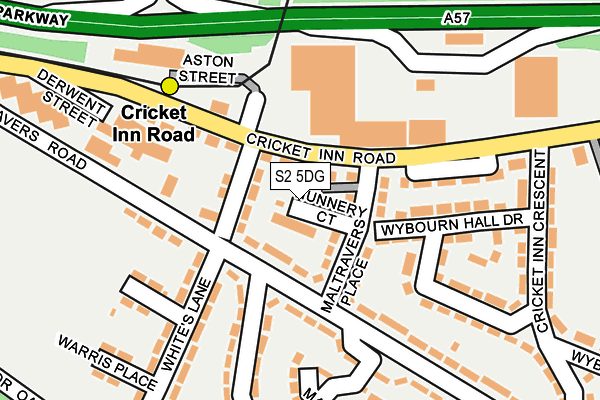 S2 5DG map - OS OpenMap – Local (Ordnance Survey) S2 5DG map - OS OpenMap – Local (Ordnance Survey)
