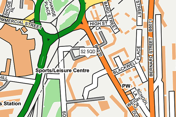 S2 5QD map - OS OpenMap – Local (Ordnance Survey) S2 5QD map - OS OpenMap – Local (Ordnance Survey)
