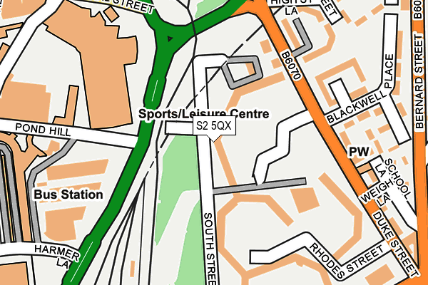 S2 5QX map - OS OpenMap – Local (Ordnance Survey) S2 5QX map - OS OpenMap – Local (Ordnance Survey)