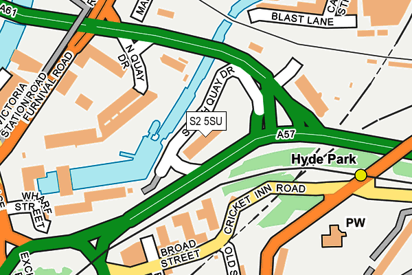 S2 5SU map - OS OpenMap – Local (Ordnance Survey) S2 5SU map - OS OpenMap – Local (Ordnance Survey)
