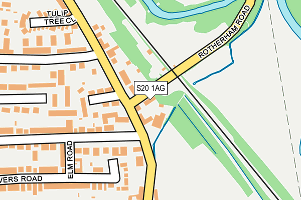 S20 1AG map - OS OpenMap – Local (Ordnance Survey) S20 1AG map - OS OpenMap – Local (Ordnance Survey)