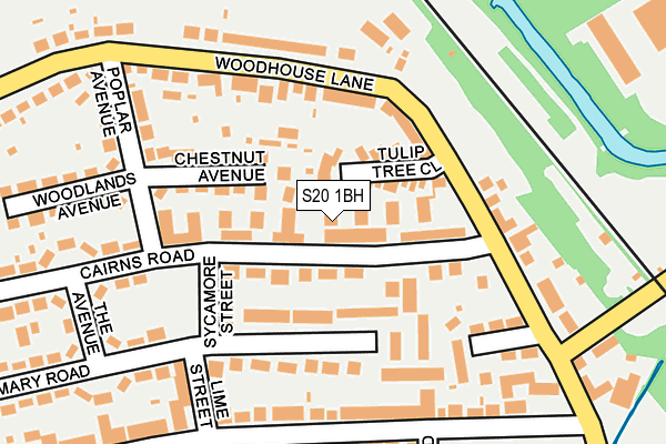 S20 1BH map - OS OpenMap – Local (Ordnance Survey) S20 1BH map - OS OpenMap – Local (Ordnance Survey)