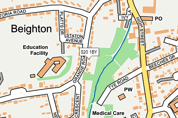 S20 1BY map - OS OpenMap – Local (Ordnance Survey) S20 1BY map - OS OpenMap – Local (Ordnance Survey)