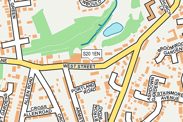 S20 1EN map - OS OpenMap – Local (Ordnance Survey) S20 1EN map - OS OpenMap – Local (Ordnance Survey)